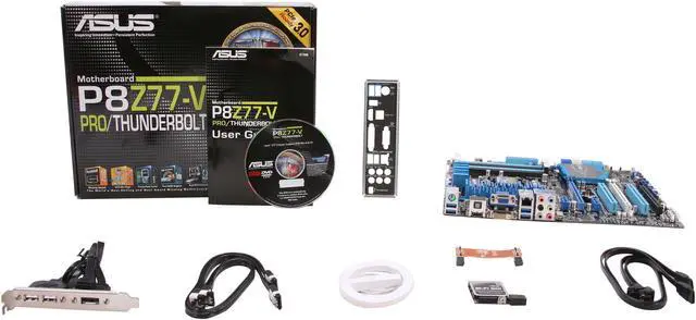 Alt view image 5 of 5 - ASUS P8Z77-V PRO/THUNDERBOLT LGA 1155 Intel Z77 HDMI USB 3.0 ATX Intel Motherboard