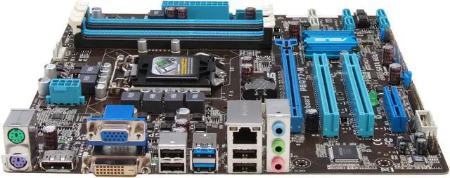 Alt view image 2 of 5 - ASUS P8Q77-M/CSM LGA 1155 Intel Q77 USB 3.0 Micro ATX Intel Motherboard