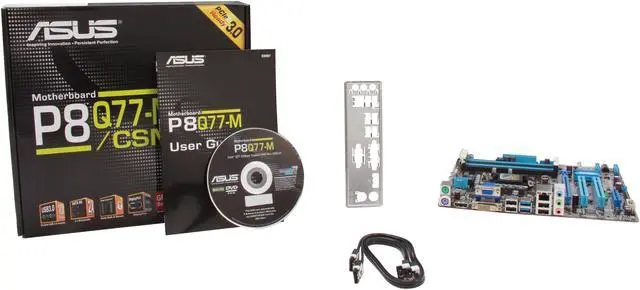 Alt view image 5 of 5 - ASUS P8Q77-M/CSM LGA 1155 Intel Q77 USB 3.0 Micro ATX Intel Motherboard