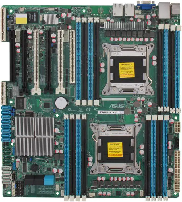 Alt view image 3 of 5 - ASUS Z9PE-D16/2L SSI EEB Server Motherboard Dual LGA 2011 DDR3 1600