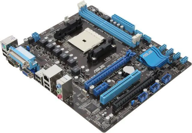 Main image of ASUS F1A55-M LX PLUS R2.0 FM1 AMD A55 (Hudson D2) Micro ATX AMD Motherboard with UEFI BIOS