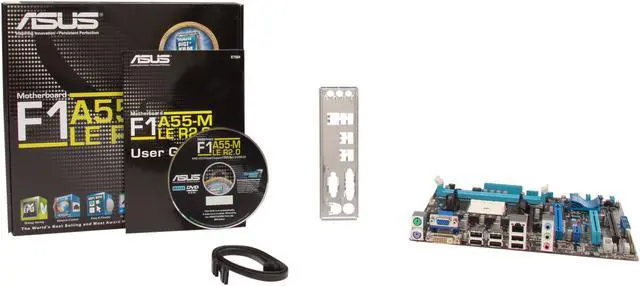 Alt view image 5 of 5 - ASUS F1A55-M LE R2.0 FM1 AMD A55 (Hudson D2) Micro ATX AMD Motherboard with UEFI BIOS