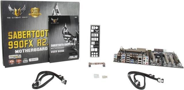 Alt view image 6 of 5 - ASUS TUF SABERTOOTH 990FX R2.0 AM3+ AMD 990FX + SB950 USB 3.0 ATX AMD Motherboard with UEFI BIOS