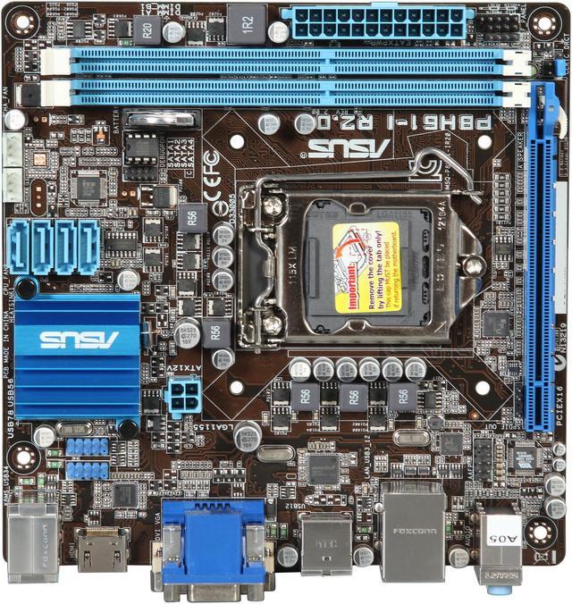 ASUS P8H61-I R2.0 LGA 1155 Mini ITX Intel Motherboard with UEFI BIOS -  Newegg.com