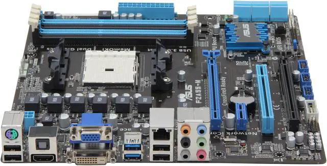 Alt view image 2 of 5 - ASUS F2A55-M/CSM FM2 AMD A55 (Hudson D2) USB 3.0 HDMI Micro ATX AMD Motherboard with UEFI BIOS