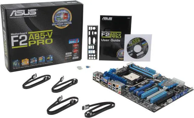 Alt view image 5 of 5 - ASUS F2A85-V PRO FM2 AMD A85X (Hudson D4) USB 3.0 HDMI ATX AMD Motherboard