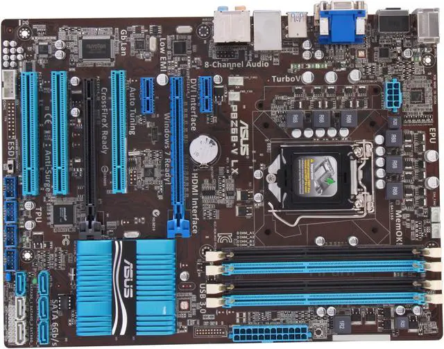 Alt view image 3 of 5 - ASUS P8Z68-V LX LGA 1155 Intel Z68 HDMI USB 3.0 ATX Intel Motherboard with UEFI BIOS