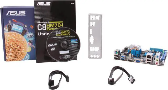 Alt view image 5 of 5 - ASUS C8HM70-I/HDMI Intel Celeron BGA1023 Intel HM70 Mini ITX Motherboard / CPU / VGA Combo