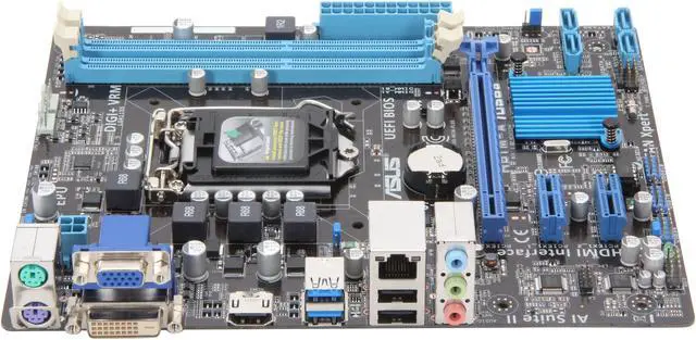 Alt view image 2 of 5 - ASUS H61M-A/USB3 LGA 1155 Intel H61 HDMI USB 3.0 Micro ATX Intel Motherboard with UEFI