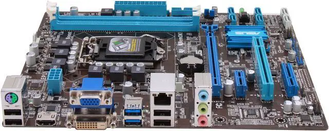 Alt view image 2 of 5 - ASUS P8H77-M LE LGA 1155 Intel H77 HDMI USB 3.0 uATX Intel Motherboard with UEFI BIOS