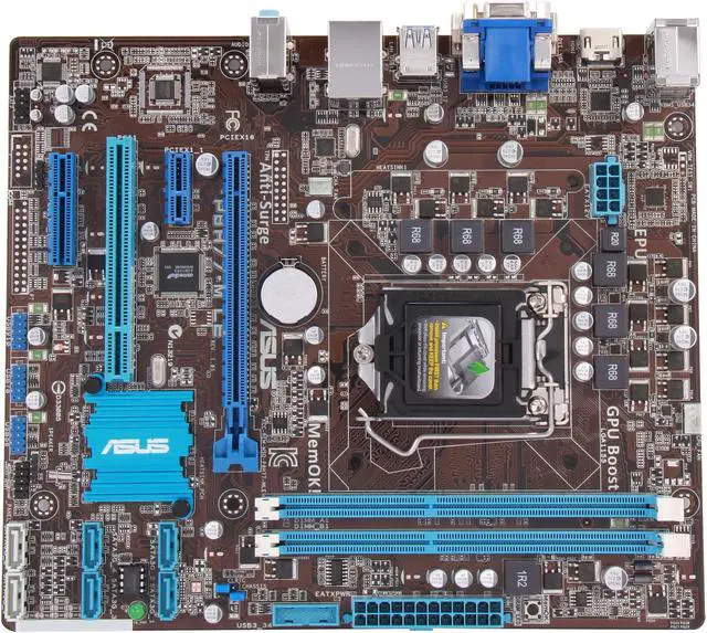 Alt view image 3 of 5 - ASUS P8H77-M LE LGA 1155 Intel H77 HDMI USB 3.0 uATX Intel Motherboard with UEFI BIOS