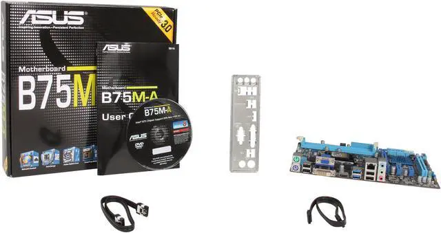 Alt view image 5 of 5 - ASUS B75M-A LGA 1155 Intel B75 HDMI USB 3.0 Micro ATX Intel Motherboard