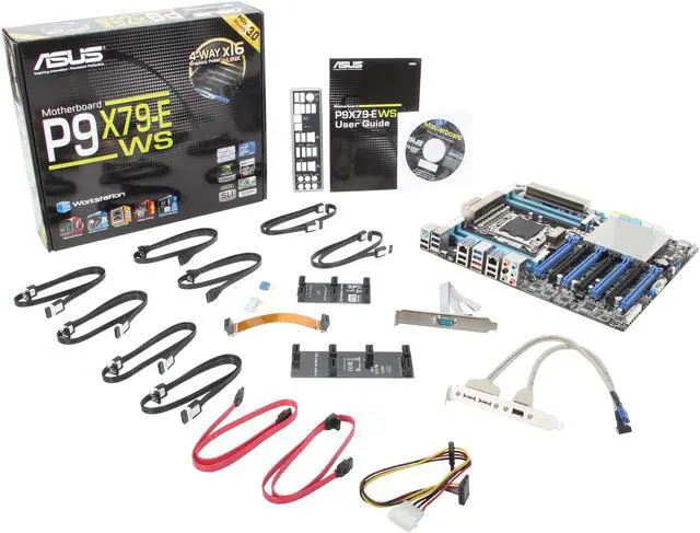 Alt view image 5 of 5 - ASUS P9X79-E WS LGA 2011 Intel X79 USB 3.0 SSI CEB Intel Motherboard