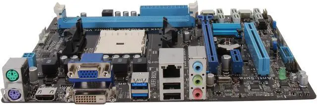 Alt view image 2 of 5 - ASUS A85XM-A FM2 AMD A85X (Hudson D4) USB 3.0 HDMI Micro ATX AMD Motherboard