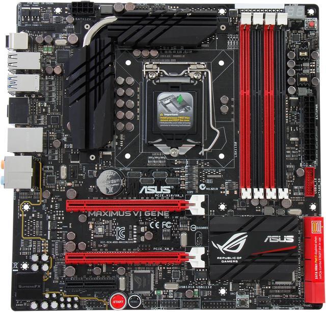 ASUS MAXIMUS VI GENE LGA 1150 Intel Z87 HDMI SATA 6Gb/s USB 3.0 Micro ATX  Intel Motherboard