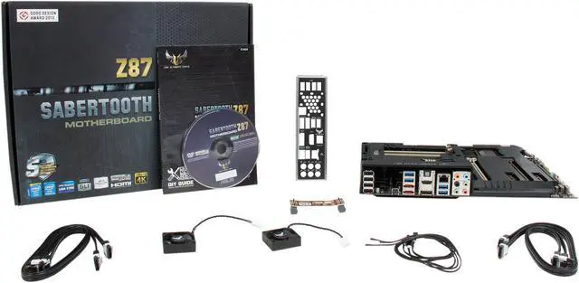 Alt view image 5 of 5 - ASUS TUF SABERTOOTH Z87 LGA 1150 Intel Z87 HDMI USB 3.0 ATX Intel Motherboard
