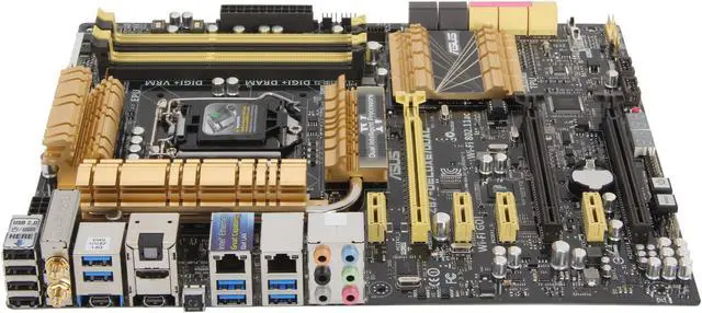Alt view image 2 of 5 - ASUS Z87-DELUXE/DUAL LGA 1150 Intel Z87 HDMI USB 3.0 ATX Intel Motherboard