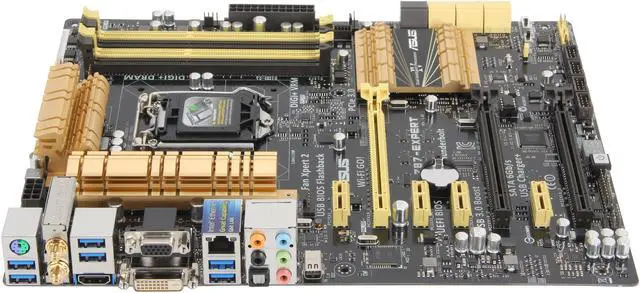 Alt view image 2 of 5 - ASUS Z87-EXPERT LGA 1150 Intel Z87 HDMI USB 3.0 ATX Intel Motherboard