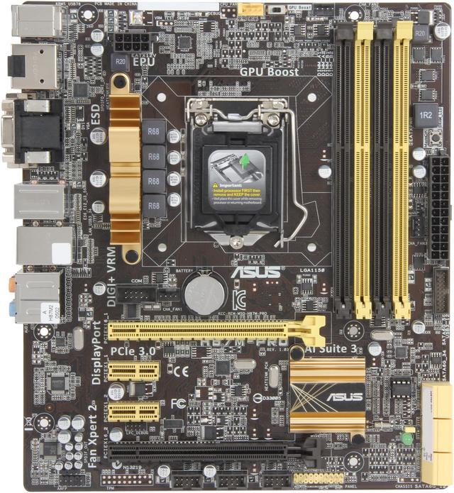 ASUS H87M-PRO LGA 1150 uATX Intel Motherboard - Newegg.com