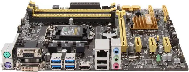 Alt view image 3 of 5 - ASUS H87M-E LGA 1150 Intel H87 HDMI USB 3.0 uATX Intel Motherboard
