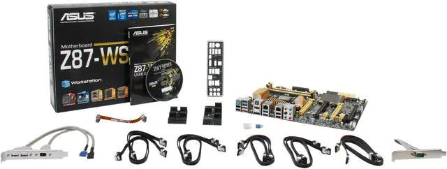 Alt view image 5 of 5 - ASUS Z87-WS LGA 1150 Intel Z87 HDMI USB 3.0 ATX Intel Motherboard