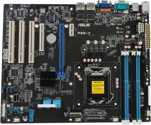 Alt view image 3 of 5 - ASUS P9D-V ATX Server Motherboard LGA 1150 DDR3 1600/1333