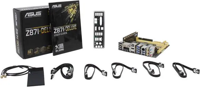 Alt view image 5 of 5 - ASUS Z87I-DELUXE LGA 1150 Intel Z87 HDMI USB 3.0 Mini ITX Intel Motherboard