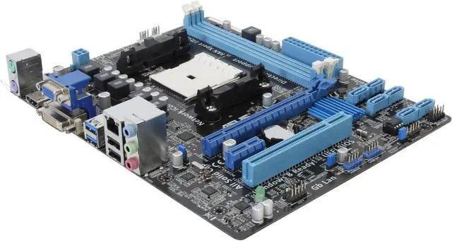 Main image of ASUS A55M-A/USB3 FM2 AMD A55 (Hudson D2) USB 3.0 HDMI Micro ATX USB 3.0 and Native HDMI/DVI Outputs AMD Motherboard With UEFI BIOS