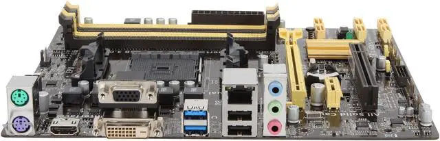 Alt view image 3 of 5 - ASUS A88XM-A FM2+ AMD A88X (Bolton D4) USB 3.0 HDMI Micro ATX AMD Motherboard with UEFI BIOS