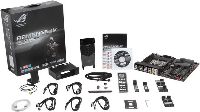 Alt view image 11 of 10 - ASUS ROG RAMPAGE IV BLACK EDITION LGA 2011 Intel X79 USB 3.0 Extended ATX Intel Gaming Motherboard