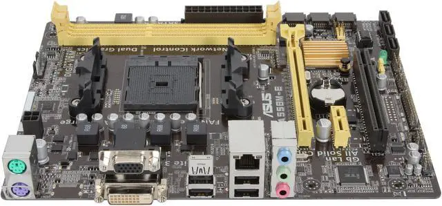 Alt view image 2 of 5 - ASUS A55BM-E FM2+ / FM2 AMD A55 (Hudson D2) Micro ATX AMD Motherboard
