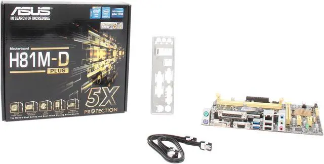 Alt view image 6 of 5 - ASUS H81M-D PLUS LGA 1150 Intel H81 USB 3.0 Micro ATX Intel Motherboard