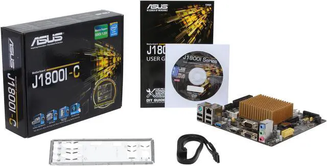 Alt view image 5 of 5 - ASUS J1800I-C Intel Celeron Dual-Core J1800 Mini ITX Motherboard / CPU / VGA Combo