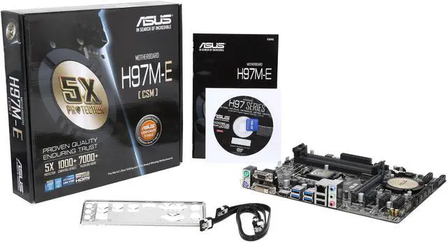 Alt view image 6 of 5 - ASUS H97M-E/CSM LGA 1150 Intel H97 HDMI USB 3.0 Micro ATX Intel Motherboard