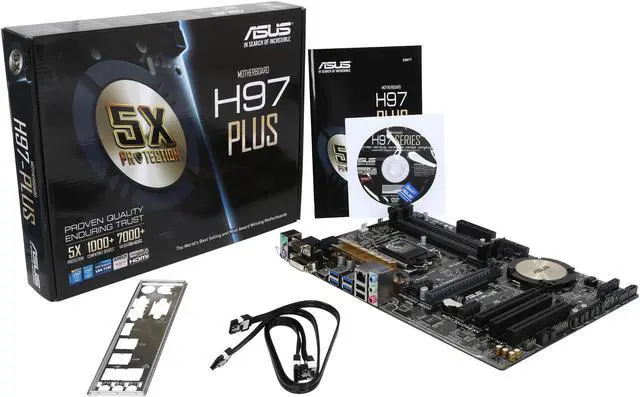 Alt view image 6 of 6 - ASUS H97-PLUS LGA 1150 Intel H97 HDMI USB 3.0 ATX Intel Motherboard