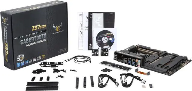 Alt view image 5 of 5 - ASUS SABERTOOTH Z97 MARK1 LGA 1150 Intel Z97 HDMI SATA 6Gb/s USB 3.0 ATX Intel Motherboard