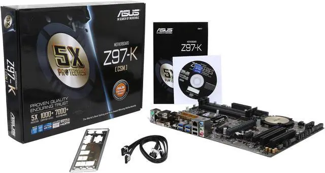 Alt view image 6 of 5 - ASUS Z97-K/CSM LGA 1150 Intel Z97 HDMI USB 3.0 ATX Intel Motherboard
