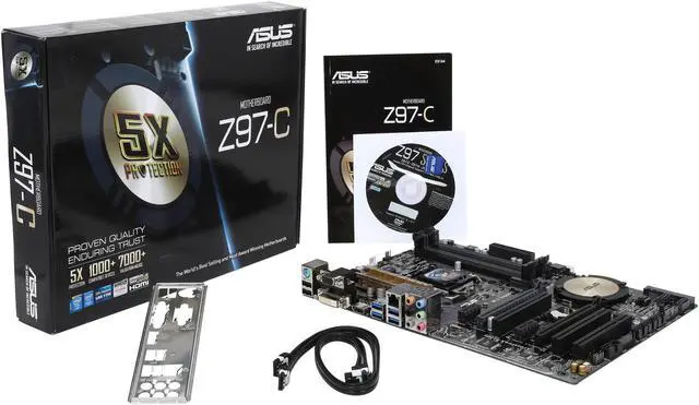 Alt view image 6 of 5 - ASUS Z97-C LGA 1150 Intel Z97 HDMI USB 3.0 ATX Intel Motherboard