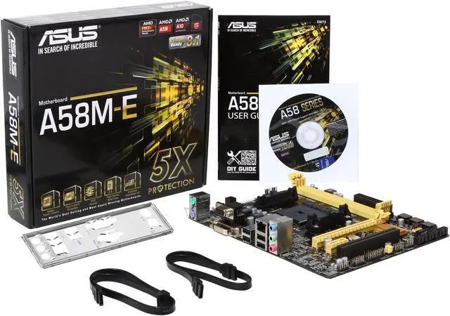 Alt view image 5 of 5 - ASUS A58M-E FM2+ AMD A58 FCH (Bolton D2) Micro ATX AMD Motherboard