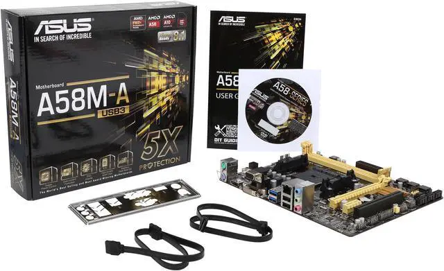 Alt view image 5 of 5 - ASUS A58M-A/USB3 FM2+ AMD A58 (Bolton D2) USB 3.0 HDMI Micro ATX AMD Motherboard