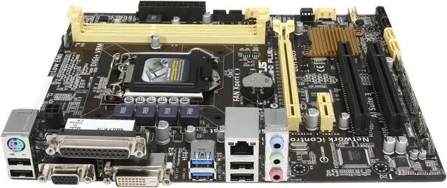 Alt view image 3 of 5 - ASUS B85M-D PLUS LGA 1150 Intel B85 USB 3.0 Micro ATX Intel Motherboard