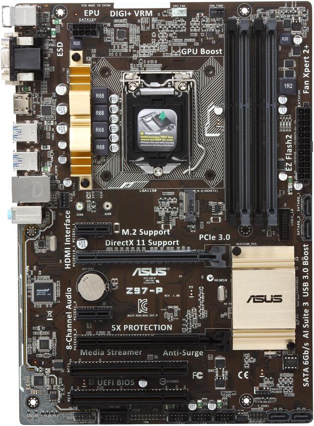 Used - Like New: ASUS Z97-P Z97 HDMI SATA 6Gb/s USB 3.0 ATX Intel Motherboard Intel Motherboards - Newegg.com