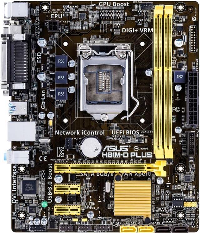 1150 motherboard kit asus h81m p plus with i5 4670 ddr3 58 off