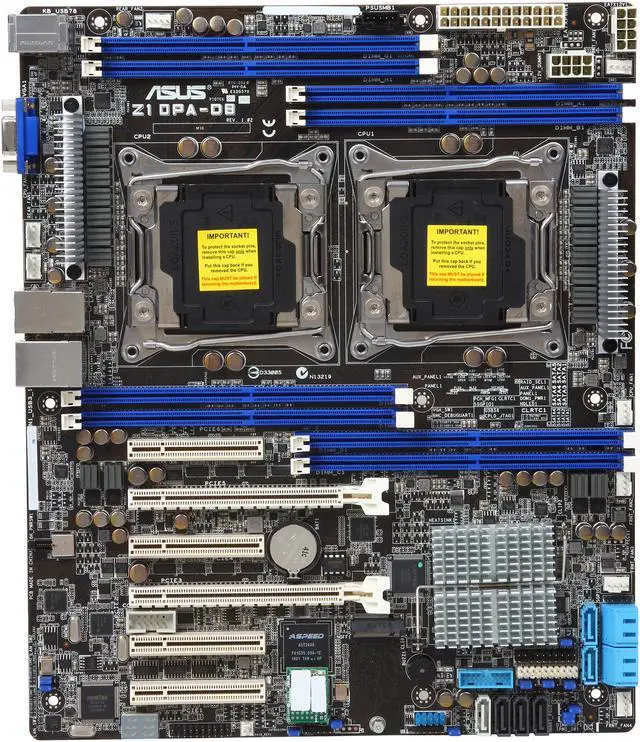 Alt view image 3 of 5 - ASUS Z10PA-D8 ATX Server Motherboard Dual LGA 2011-3