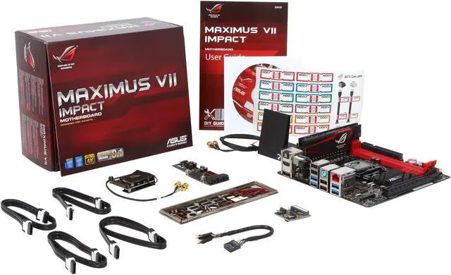 Alt view image 5 of 5 - ASUS ROG MAXIMUS VII IMPACT LGA 1150 Intel Z97 HDMI USB 3.0 Mini ITX Intel Gaming Motherboard