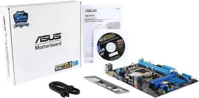 Alt view image 6 of 5 - ASUS H61M-K LGA 1155 Intel H61 (B3) uATX Intel Motherboard