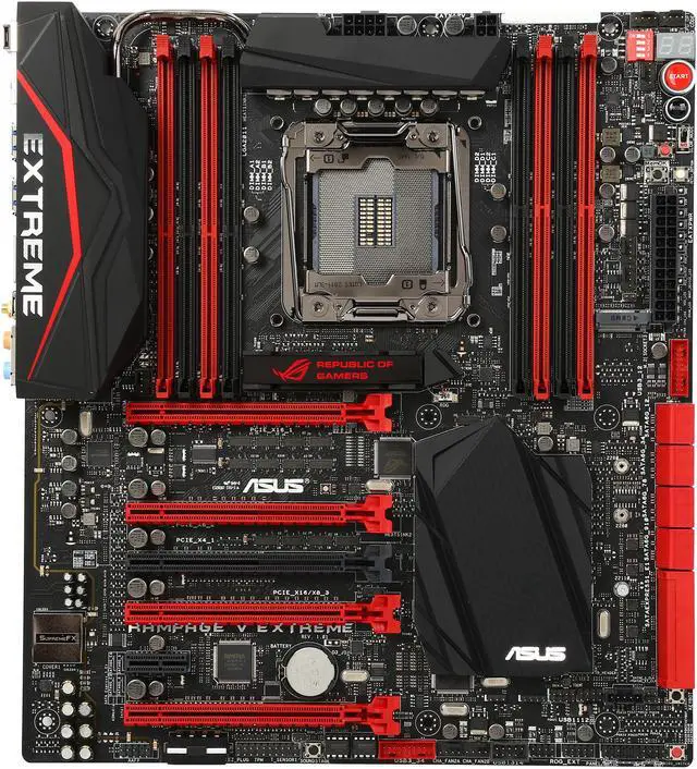 Alt view image 3 of 13 - ASUS ROG RAMPAGE V EXTREME/U3.1 LGA 2011-v3 Intel X99 USB 3.1 Extended ATX Intel Gaming Motherboard