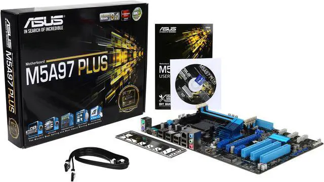 Alt view image 5 of 5 - ASUS M5A97 PLUS AM3+ AMD 970/SB950 ATX AMD Motherboard