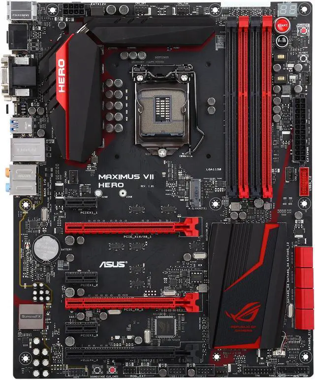 Alt view image 5 of 7 - ASUS ROG MAXIMUS VII HERO/ACU LGA 1150 Intel Z97 HDMI USB 3.0 ATX Intel Motherboard