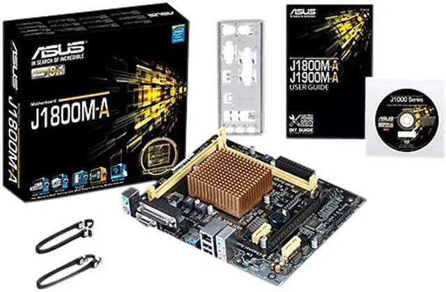 Alt view image 4 of 4 - ASUS J1800M-A Intel Celeron Dual-Core J1800 SoC onboard Processors Micro ATX Motherboard / CPU Combo